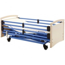 Junior bed RAL 5012 with white end boards