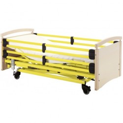 Junior bed RAL 1018 with white end boards