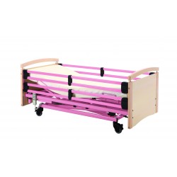 Junior bed RAL 3015 with white end boards