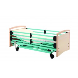 Junior bed RAL 6027 with white end boards