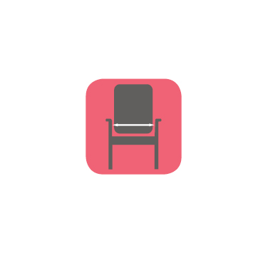FAUTEUILS-Largeur utile assise entre accoudoirs