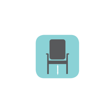 FAUTEUIL DOUCHE - hauteur d'assise